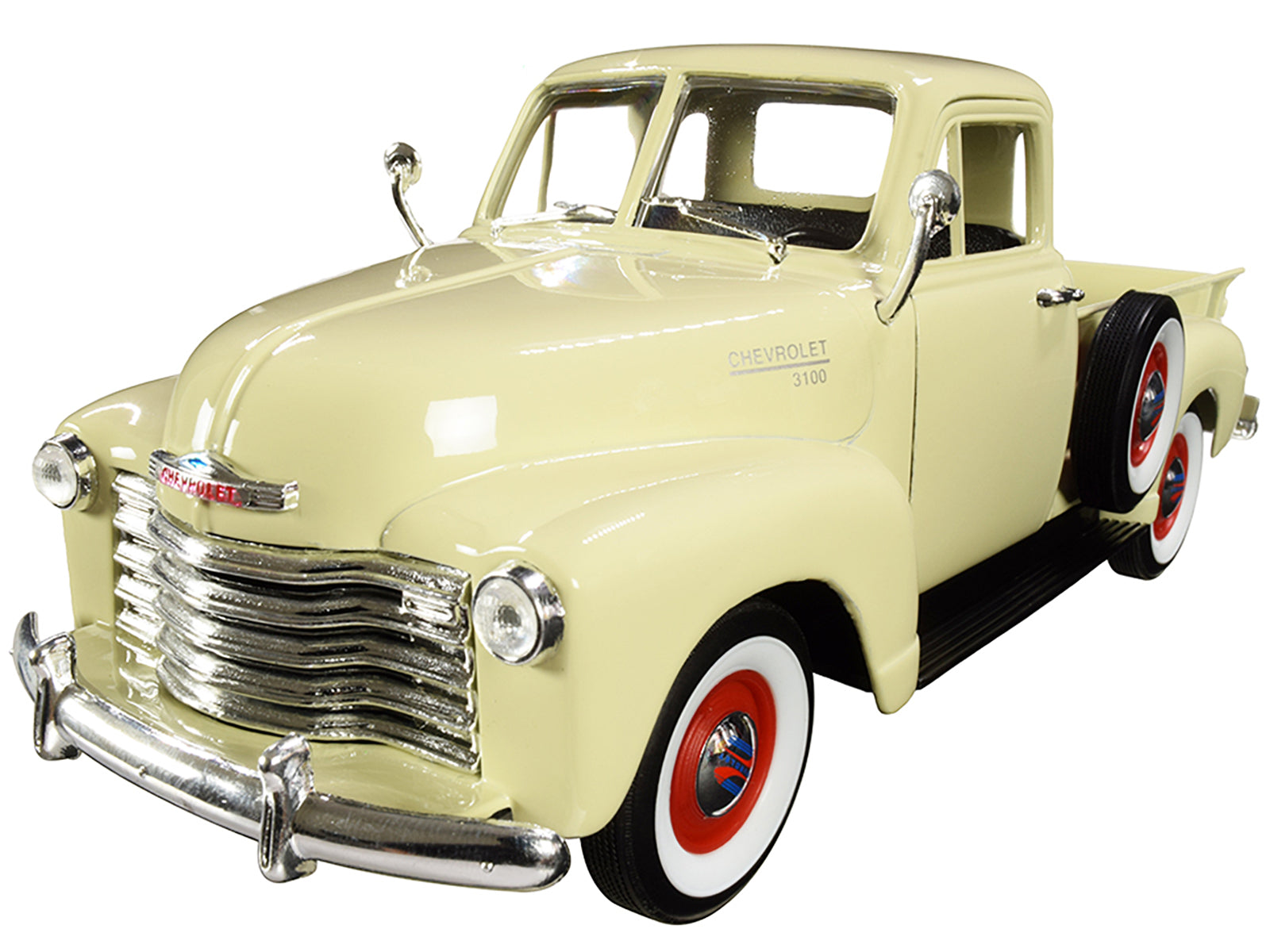 1953 Chevrolet 3100 Pickup Truck Cream 1/24-1/27 Diecast Model Car by Welly - image 2