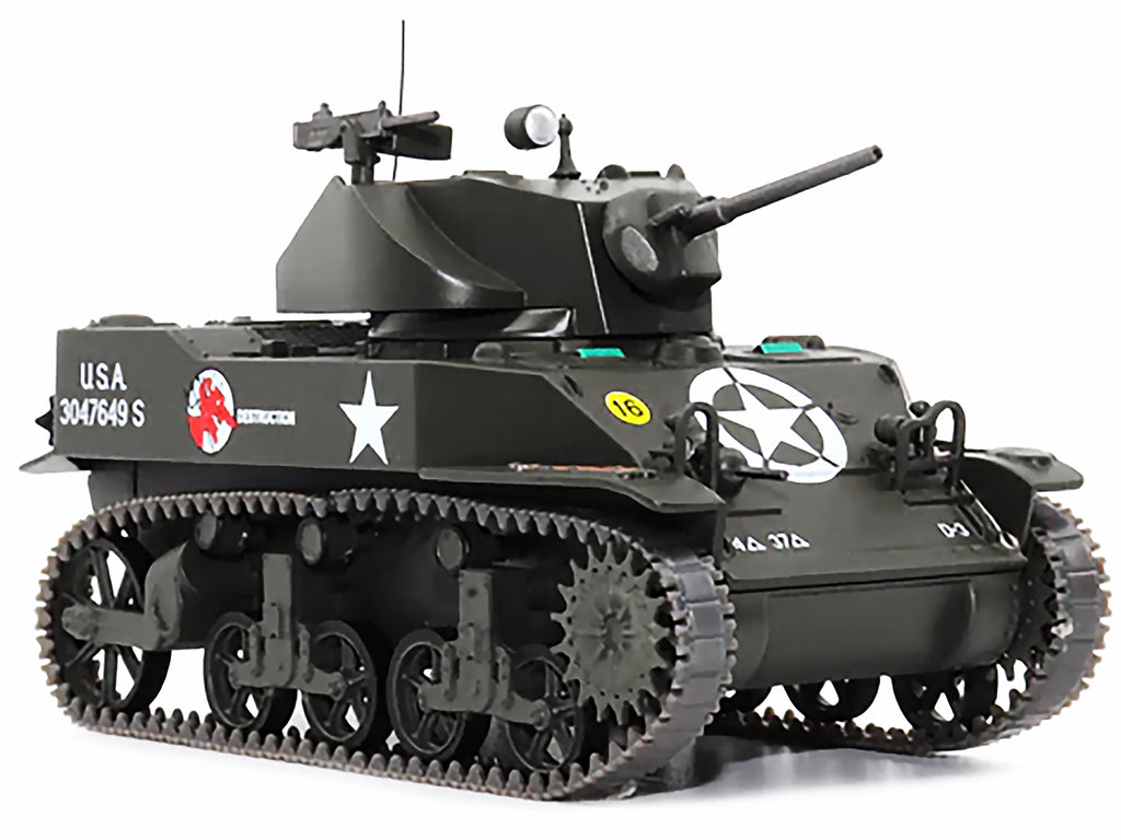 M5A1 Light Tank #16 "Destruction" "U.S.A. 37th Tank Battalion France September 1944" 1/43 Diecast Model by AFVs of WWII - image 2