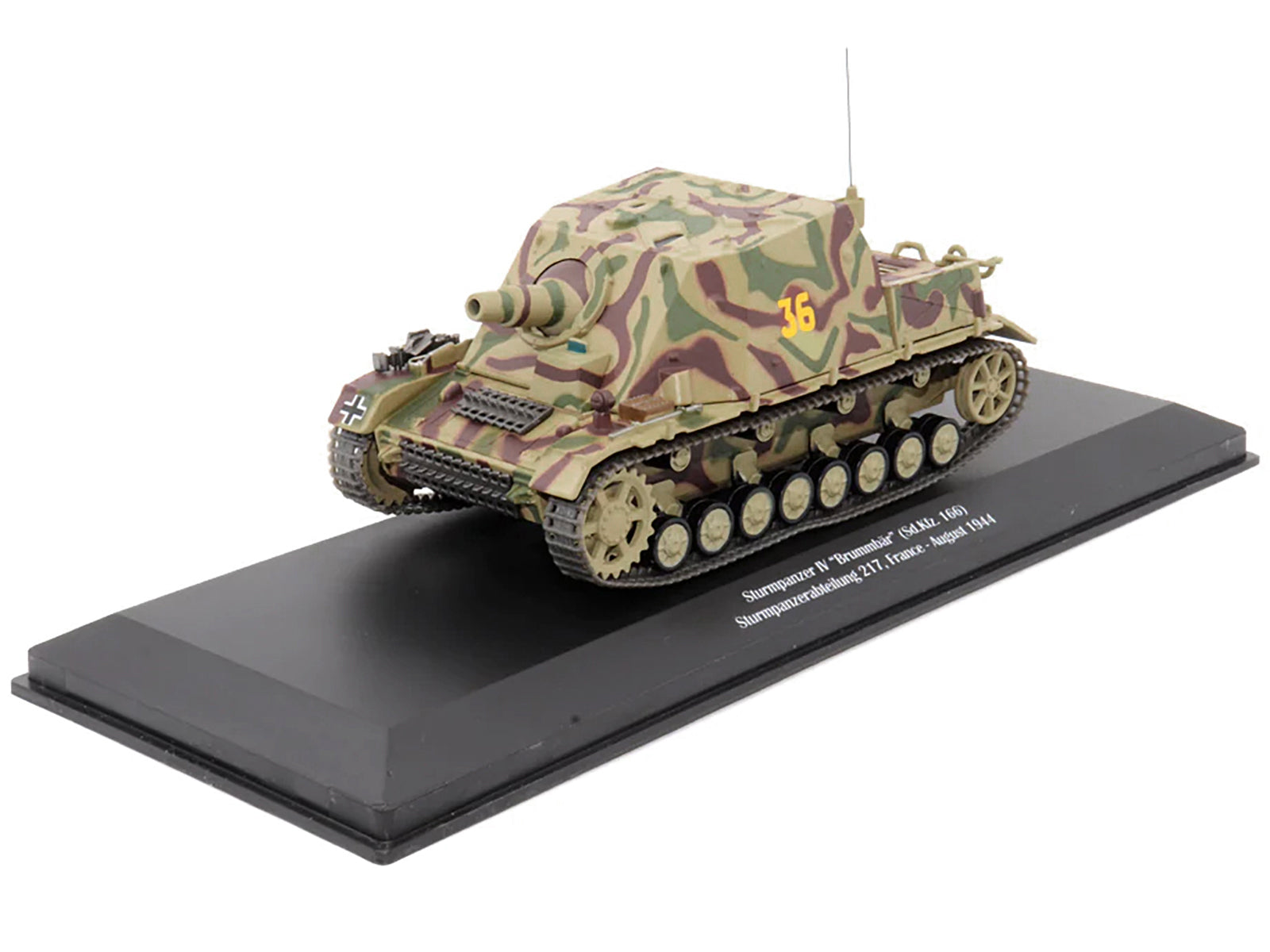 German Sd. Kfz. 166 "Sturmpanzer IV" "Brummbar" #36 "Germany Sturmpanzerabteilung 217 France August 1944" 1/43 Diecast Model by AFVs of WWII - image 5