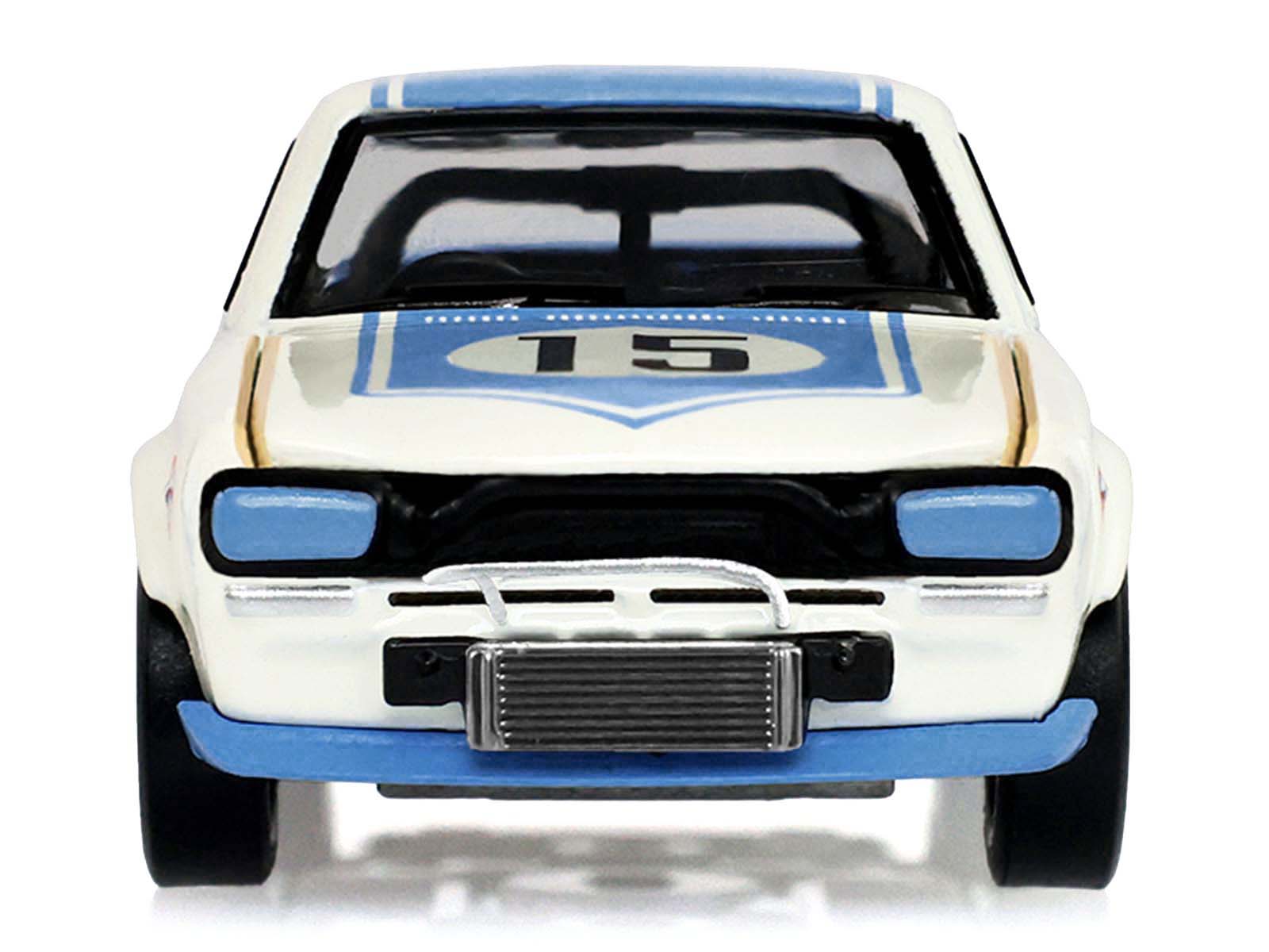 1972 Nissan Skyline 2000 GT-R (KPGC10) RHD (Right Hand Drive) #15 Kunimitsu Takahashi "50th Victory" White with Blue Stripe "Tokyo Torque" Series 10 1/64 Diecast Model Car by Greenlight - image 4