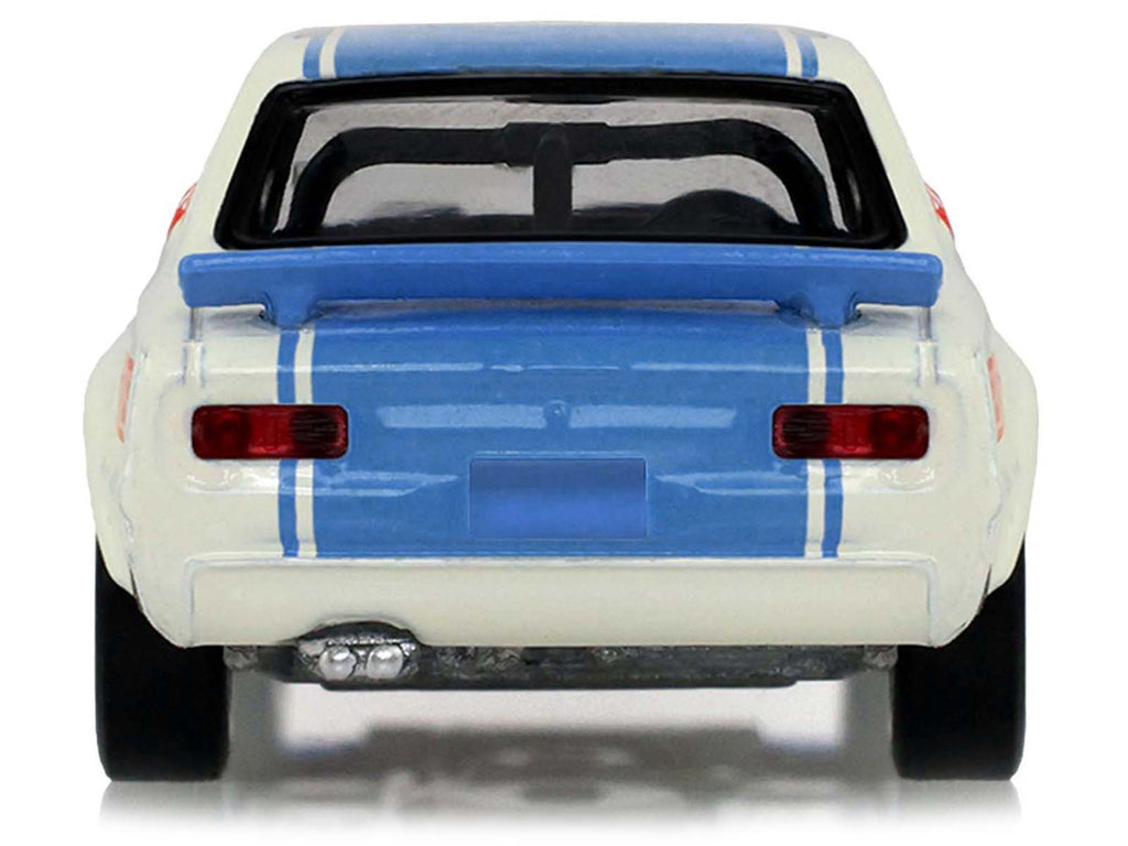 1972 Nissan Skyline 2000 GT-R (KPGC10) RHD (Right Hand Drive) #15 Kunimitsu Takahashi "50th Victory" White with Blue Stripe "Tokyo Torque" Series 10 1/64 Diecast Model Car by Greenlight - image 5