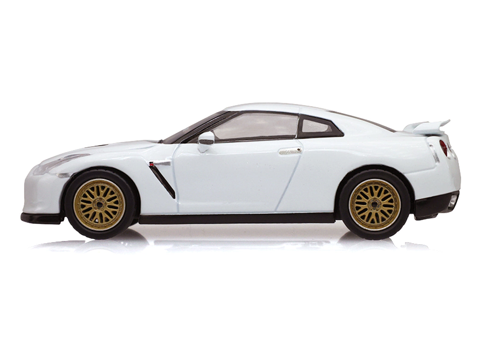 2007 Nissan GT-R (R35) Pearl White with Gold Wheels "Tokyo Torque" Series 10 1/64 Diecast Model Car by Greenlight - image 2