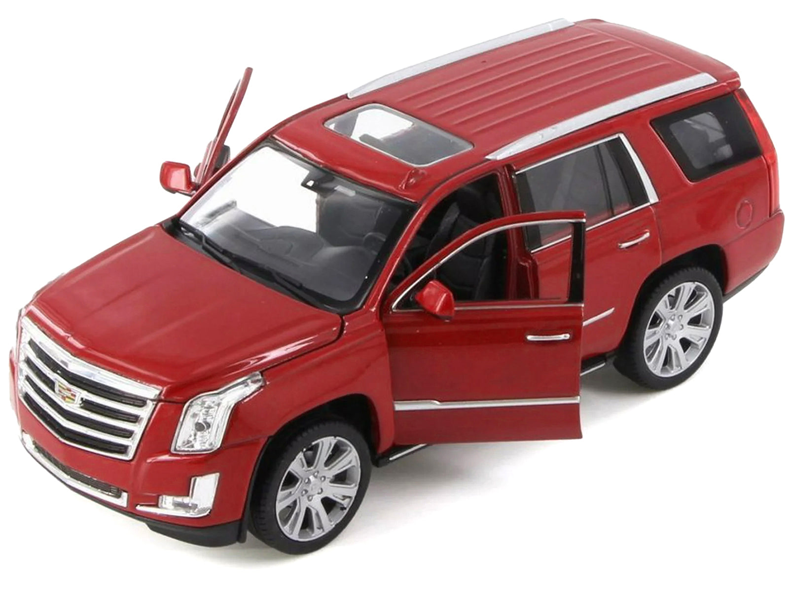 2017 Cadillac Escalade with Sunroof Red Metallic 1/24-1/27 Diecast Model Car by Welly - image 2