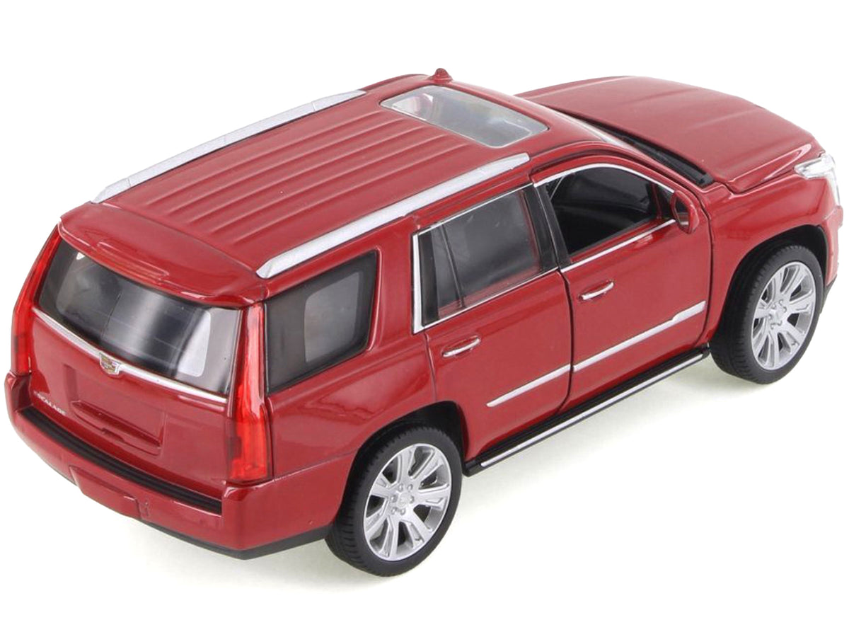 2017 Cadillac Escalade with Sunroof Red Metallic 1/24-1/27 Diecast Model Car by Welly - image 4