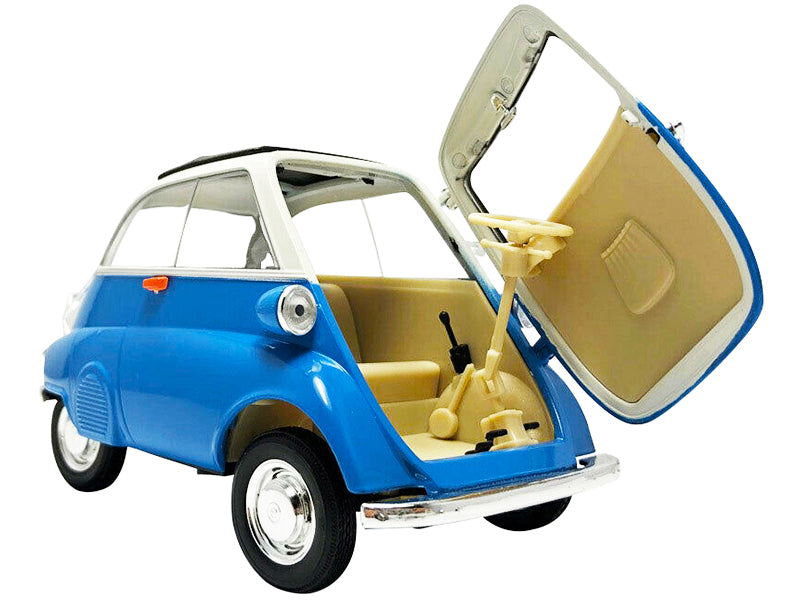 BMW Isetta Blue and White "NEX Models" 1/18 Diecast Model Car by Welly - image 3