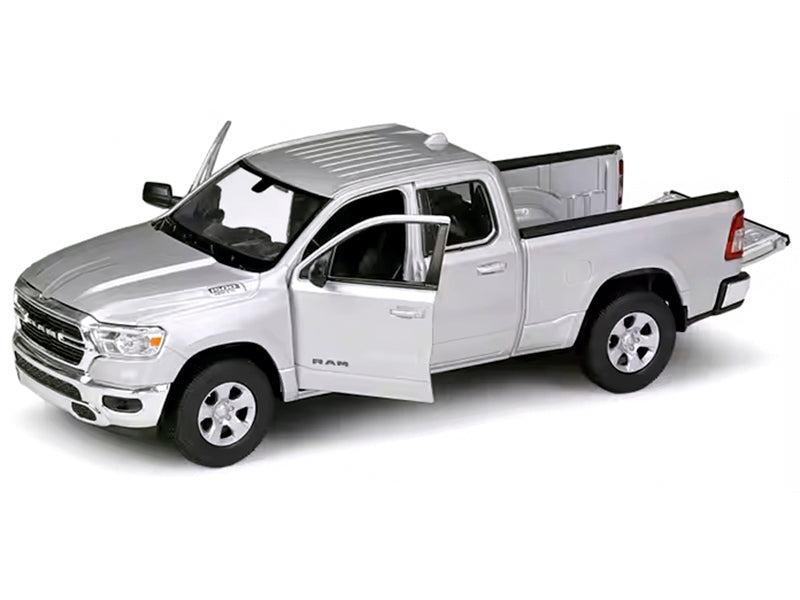 2019 RAM 1500 Pickup Truck Silver Metallic "NEX Models" Series 1/27 Diecast Model Car by Welly - image 2