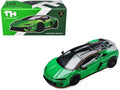 Lamborghini Temerario Green with Black Topdie 1/64 Diecast Model Car by Trends Hobby