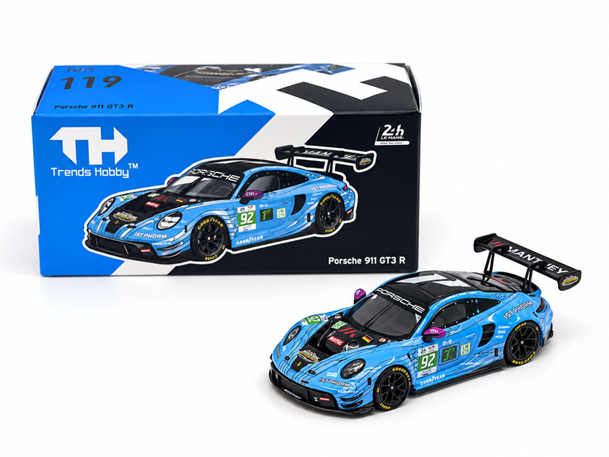 Porsche 911 GT3 R (992) #92 Ryan Hardwick - Richard Lietz - Riccardo Pera "Manthey 1st Phorm" LMGT3 Class Winner "24 Hours of Le Mans" (2025) 1/64 Diecast Model Car by Trends Hobby - image 5