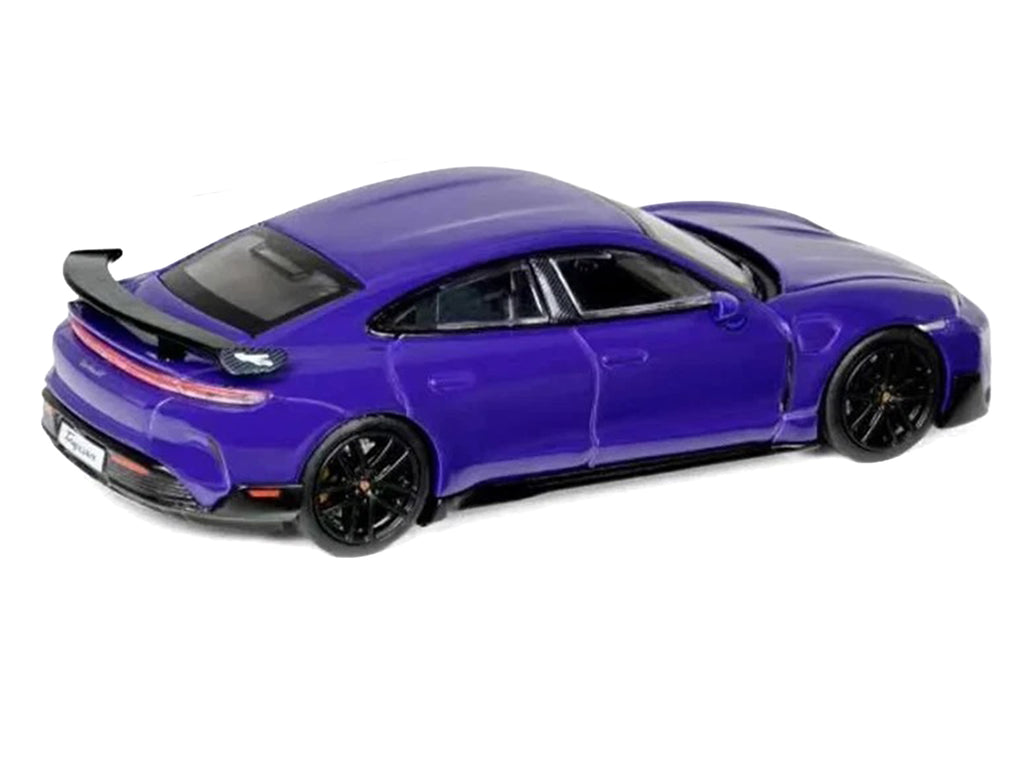 Porsche Taycan Turbo GT Purple 1/64 Diecast Model Car by Trends Hobby - image 4