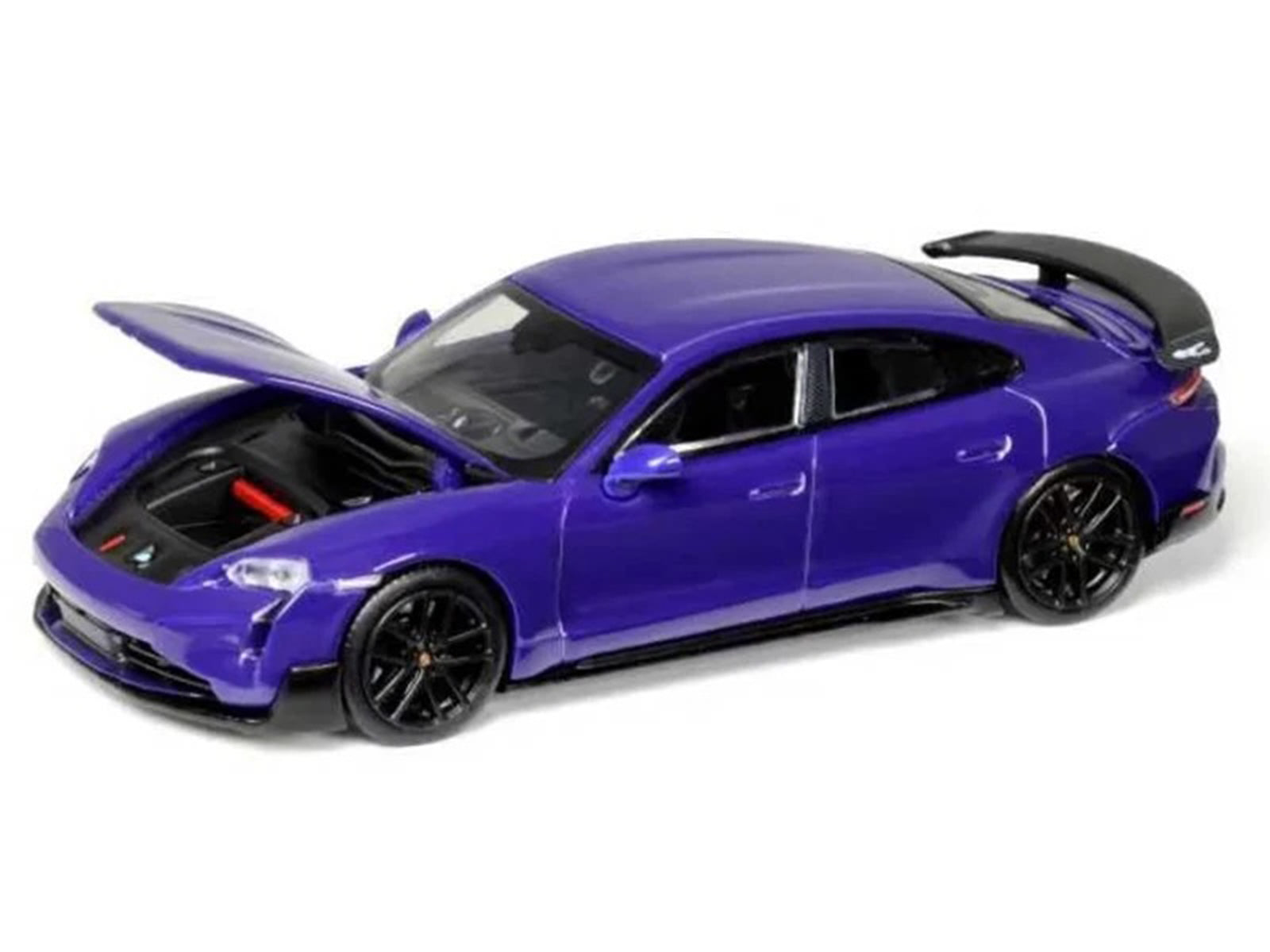 Porsche Taycan Turbo GT Purple 1/64 Diecast Model Car by Trends Hobby - image 3