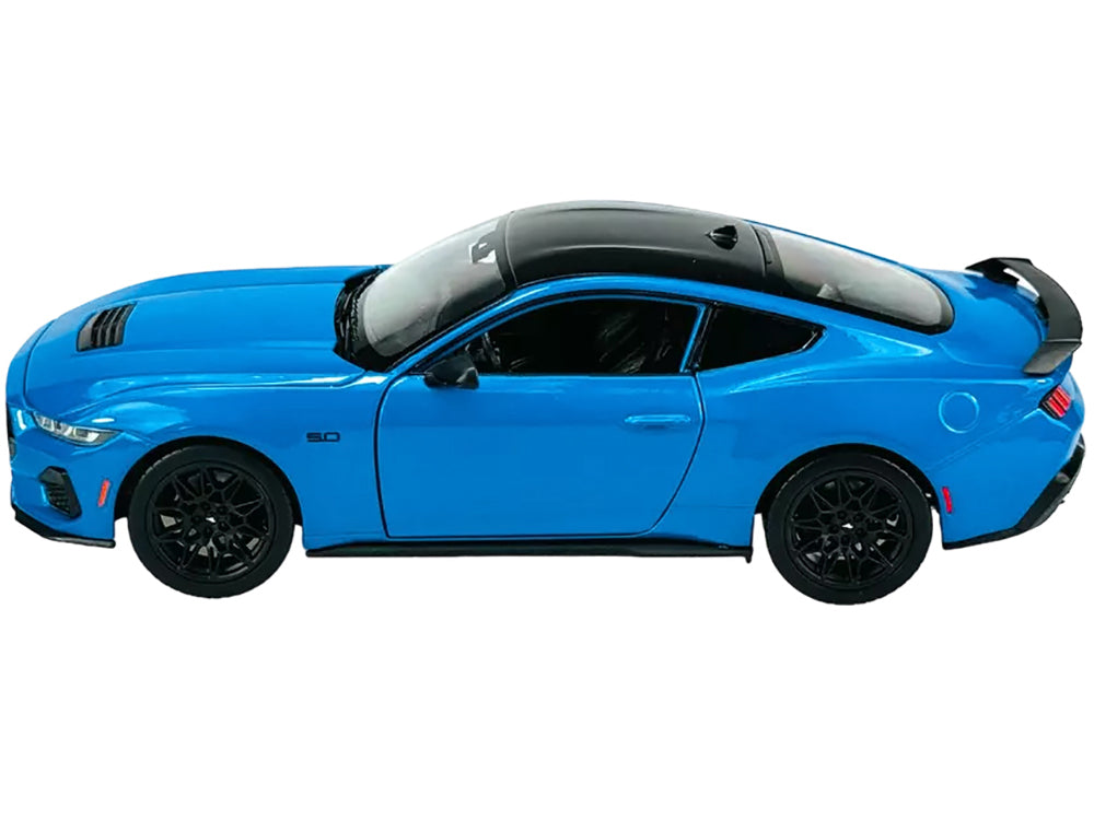 2024 Ford Mustang GT 5.0 Blue with Black Top "NEX Models" Series 1/25 Diecast Model Car by Welly - image 3