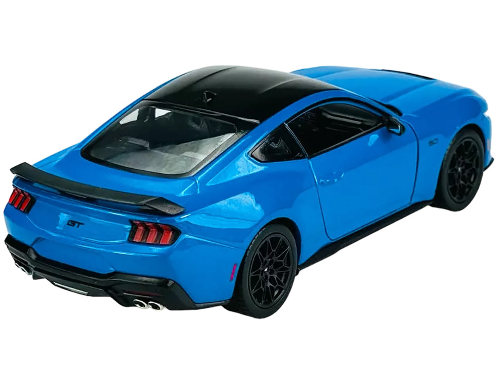 2024 Ford Mustang GT 5.0 Blue with Black Top "NEX Models" Series 1/25 Diecast Model Car by Welly - image 4