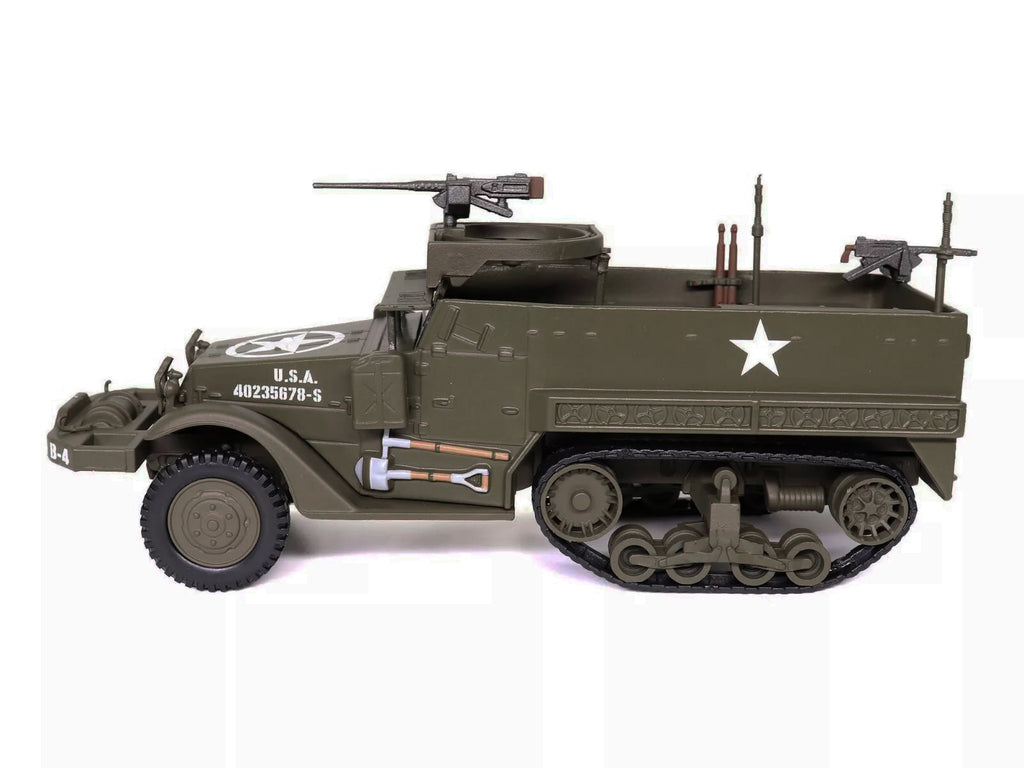 M3 Half-Track AFV with M2HB Machine Gun Olive Drab "United States Army" 1/43 Diecast Model by Militaria Die Cast - image 2
