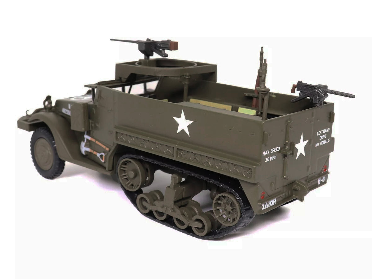 M3 Half-Track AFV with M2HB Machine Gun Olive Drab "United States Army" 1/43 Diecast Model by Militaria Die Cast - image 3
