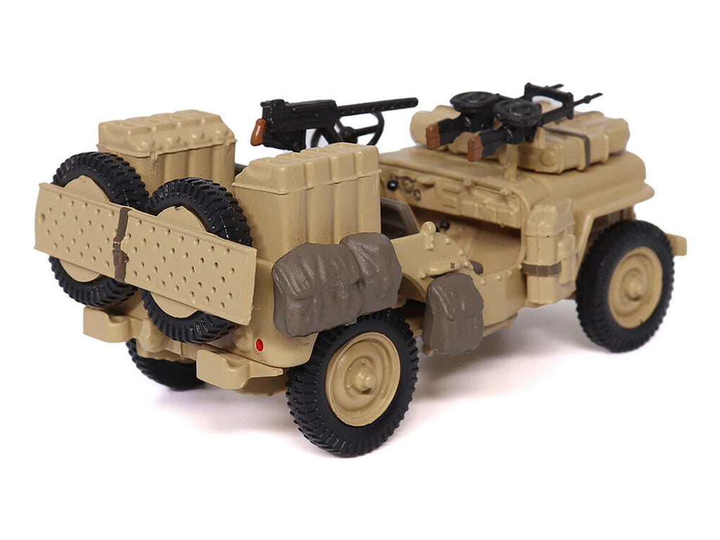 British SAS 1/4-Ton Willys Jeep with Vickers K Machine Gun Desert Sand "British Royal Army" 1/43 Diecast Model by Militaria Die Cast - image 3