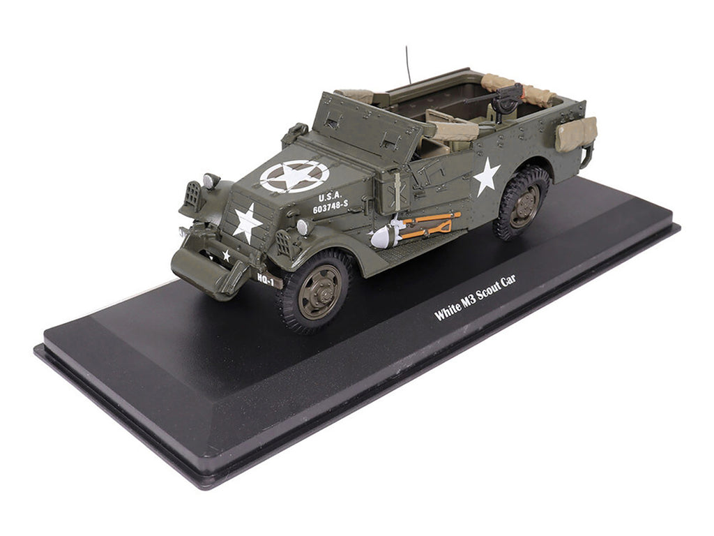 White M3 Scout Car Olive Drab "United States Army" 1/43 Diecast Model by Militaria Die Cast - image 4