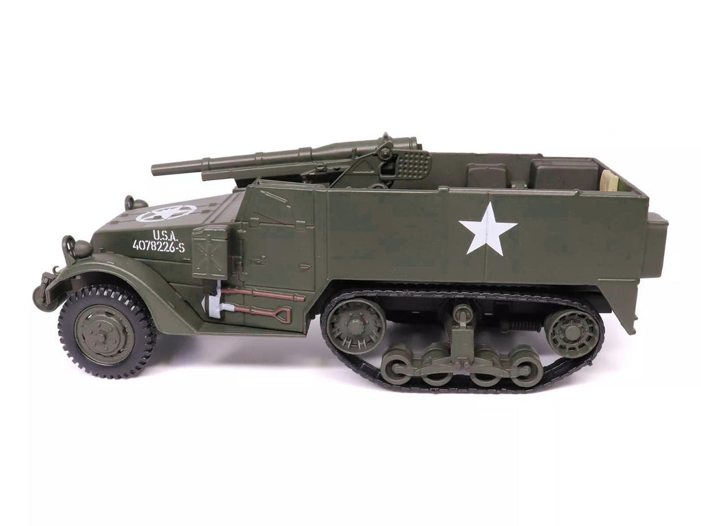 M3 Gun Motor Carriage with 75mm M1897A4 Gun Olive Drab "United States Army" 1/43 Diecast Model by Militaria Die Cast - image 5