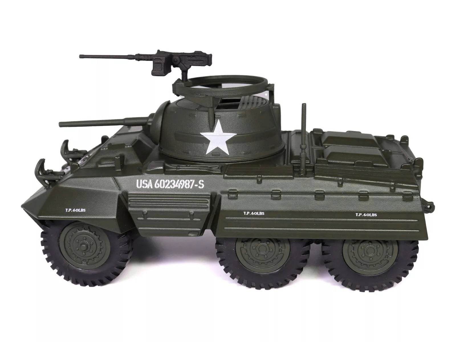 M8 Light Armored Car Olive Drab "United States Army" 1/43 Diecast Model by Militaria Die Cast - image 2
