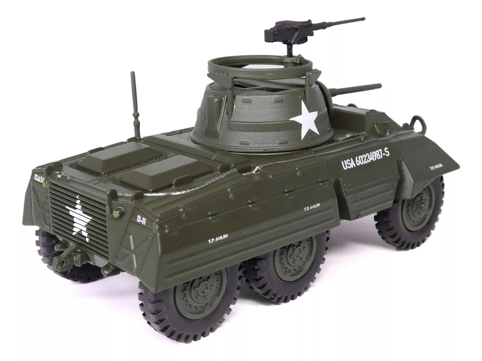 M8 Light Armored Car Olive Drab "United States Army" 1/43 Diecast Model by Militaria Die Cast - image 3