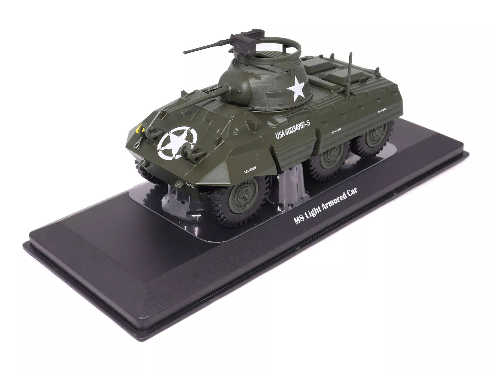 M8 Light Armored Car Olive Drab "United States Army" 1/43 Diecast Model by Militaria Die Cast - image 4