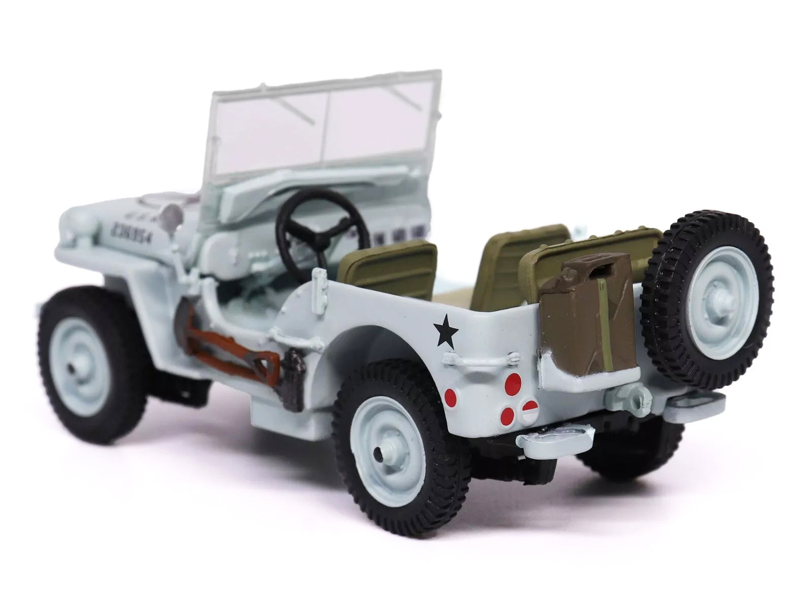 Willys Jeep 1/4-Ton Car Light Blue "United States Navy" 1/43 Diecast Model by Militaria Die Cast - image 3
