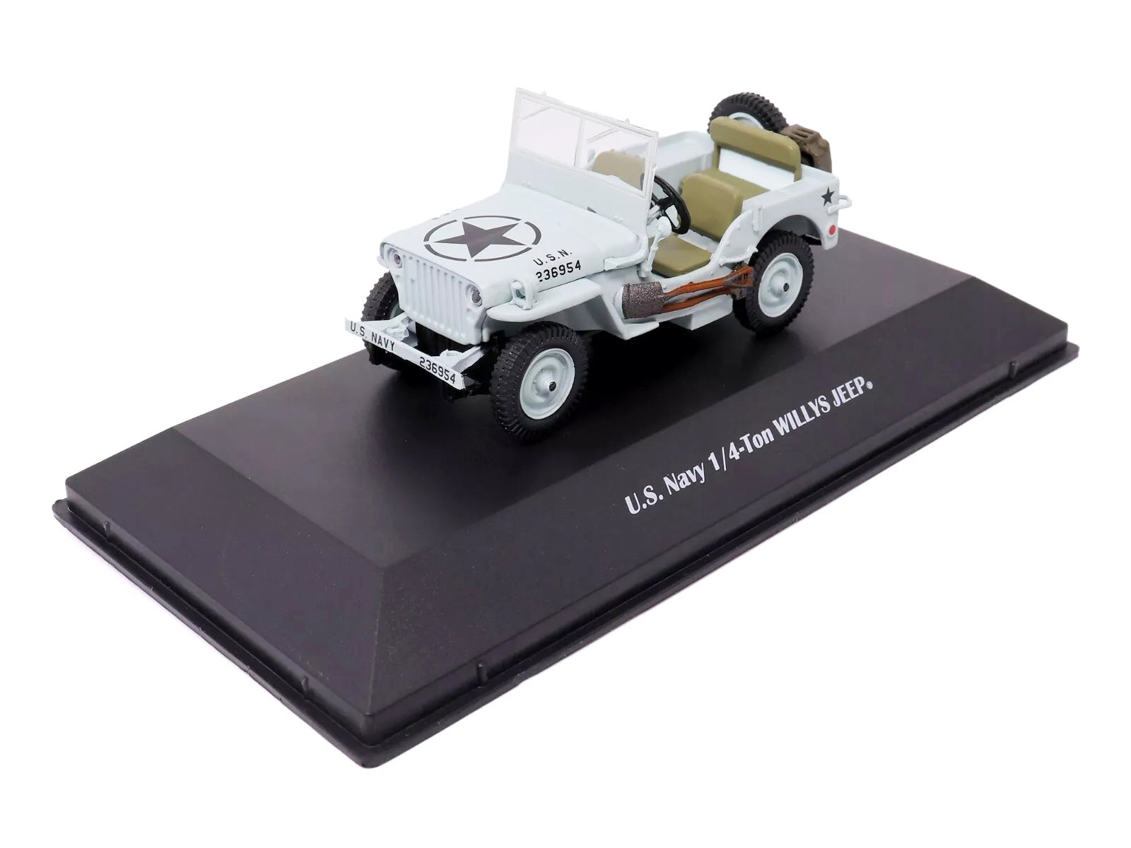 Willys Jeep 1/4-Ton Car Light Blue "United States Navy" 1/43 Diecast Model by Militaria Die Cast - image 4