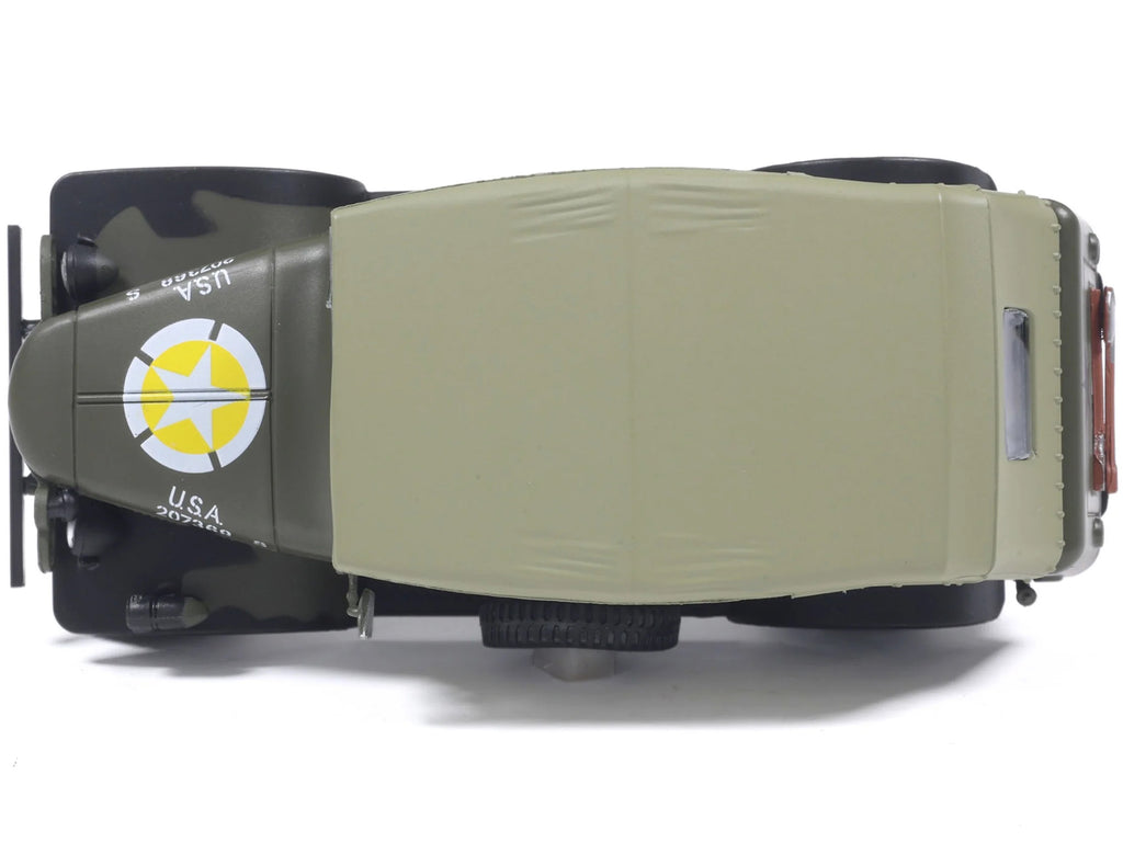 Dodge WC-6 Command Car with Canvas Top Olive Drab "2nd Armored Division France" (1944) United States Army 1/43 Diecast Model by Militaria Die Cast