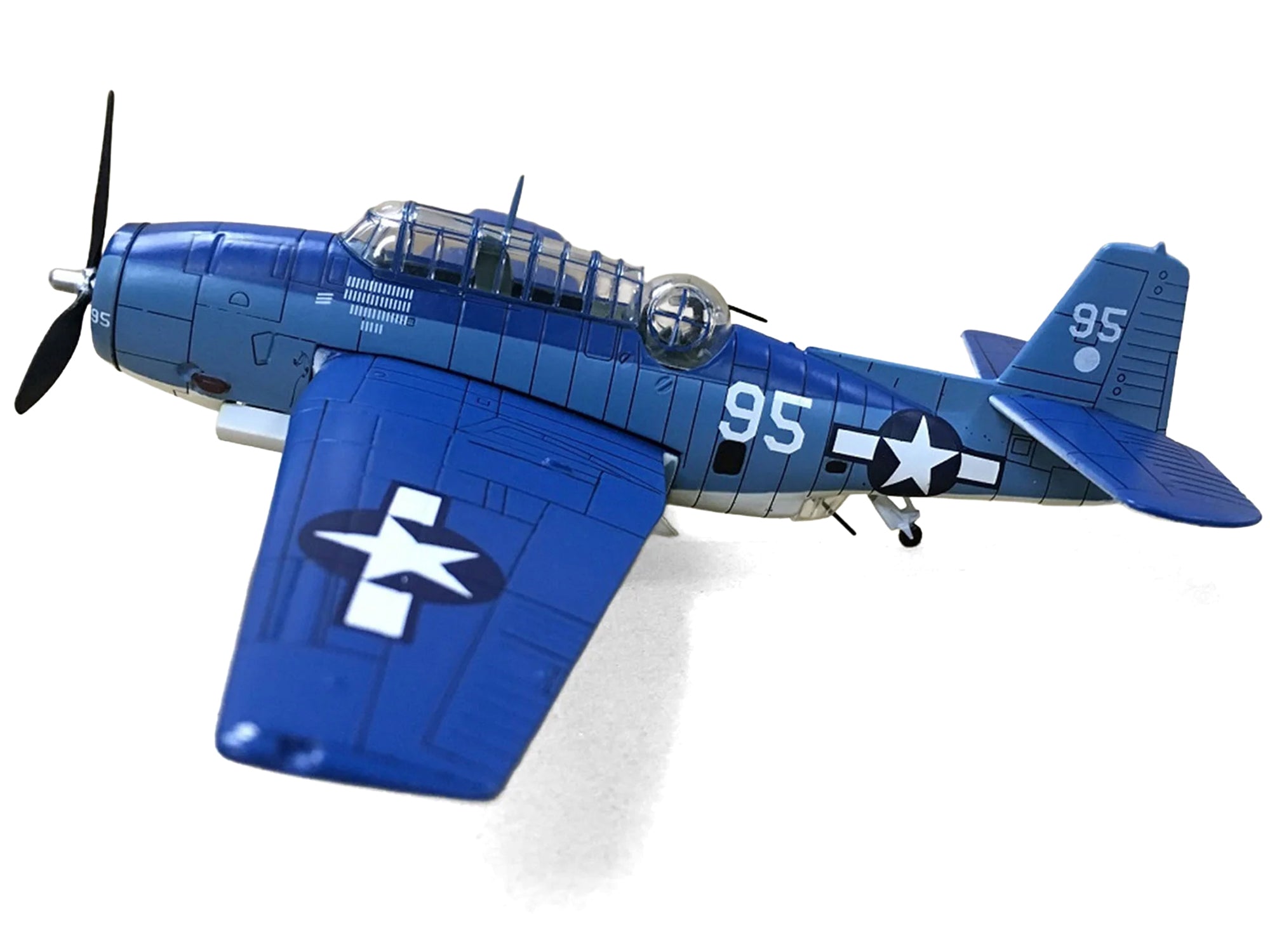 Grumman TBF Avenger Bomber Aircraft "White 95 USS Hornet" (1944) United States Navy 1/72 Diecast Model by Militaria Die Cast