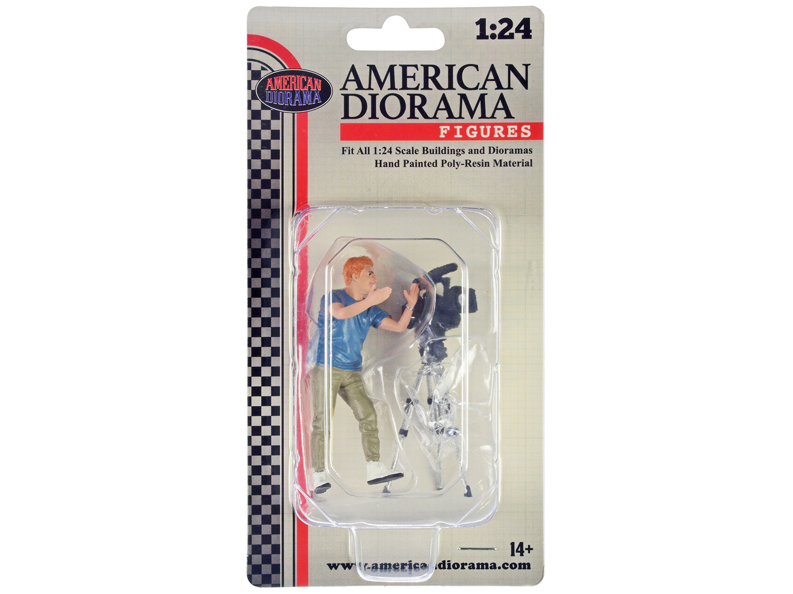 "On-Air" Figure 5 with Standing Camera for 1/24 Scale Models by American Diorama - image 3