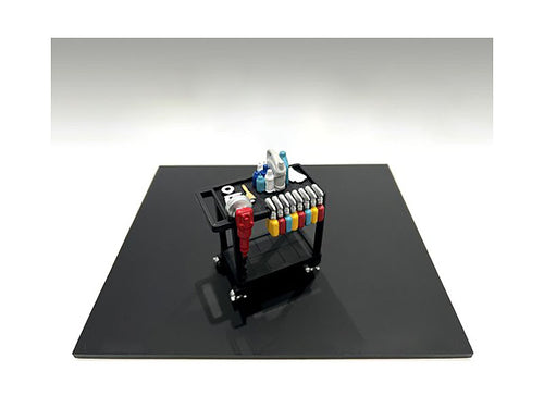 "Detail Masters" Figure 3 (Detailing Cart) for 1/18 Scale Models by American Diorama