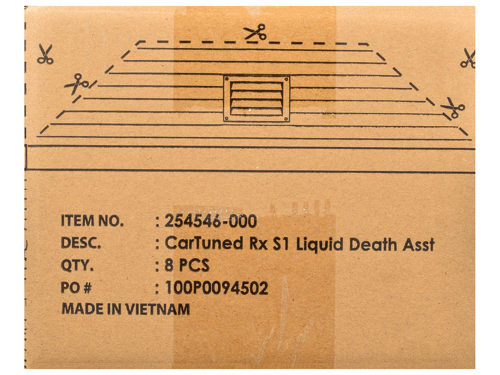 "Liquid Death" 2026 Series 1 Set of 8 Pieces Diecast Model Cars by CarTuned