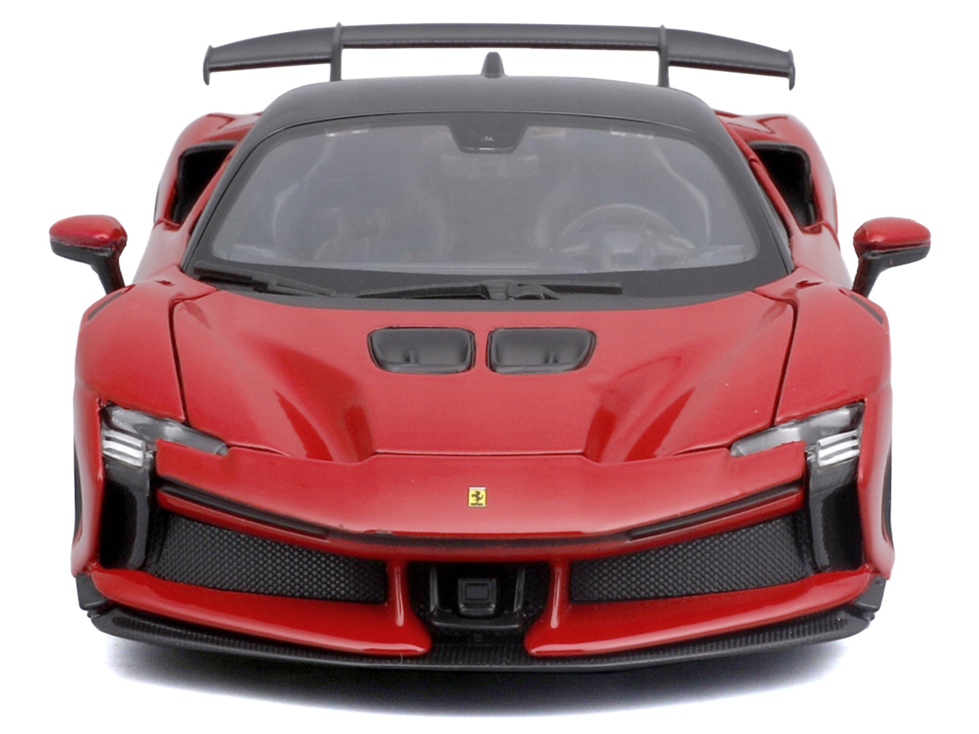 Ferrari SF90 XX Stradale Red with Black Top "Race and Play" Series 1/24 Diecast Model Car by Bburago - image 4