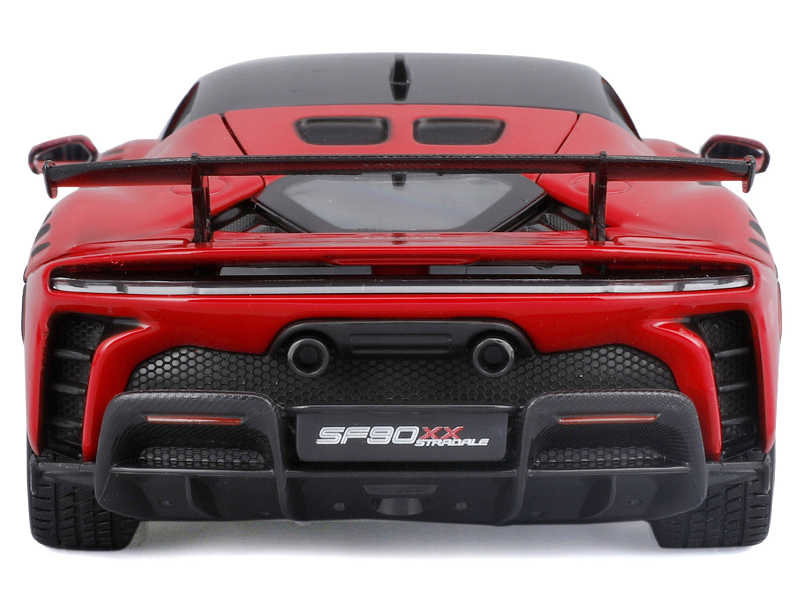 Ferrari SF90 XX Stradale Red with Black Top "Race and Play" Series 1/24 Diecast Model Car by Bburago - image 5