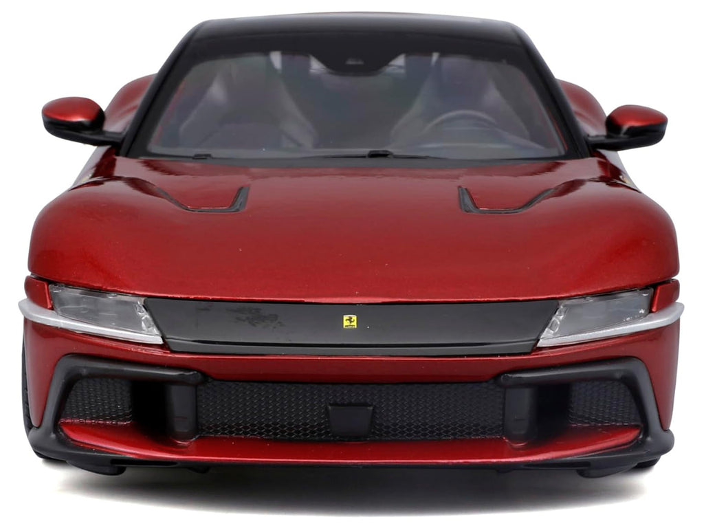 Ferrari 12Cilindri Red Metallic with Black Top "Race + Play" Series 1/24 Diecast Model Car by Bburago - image 4