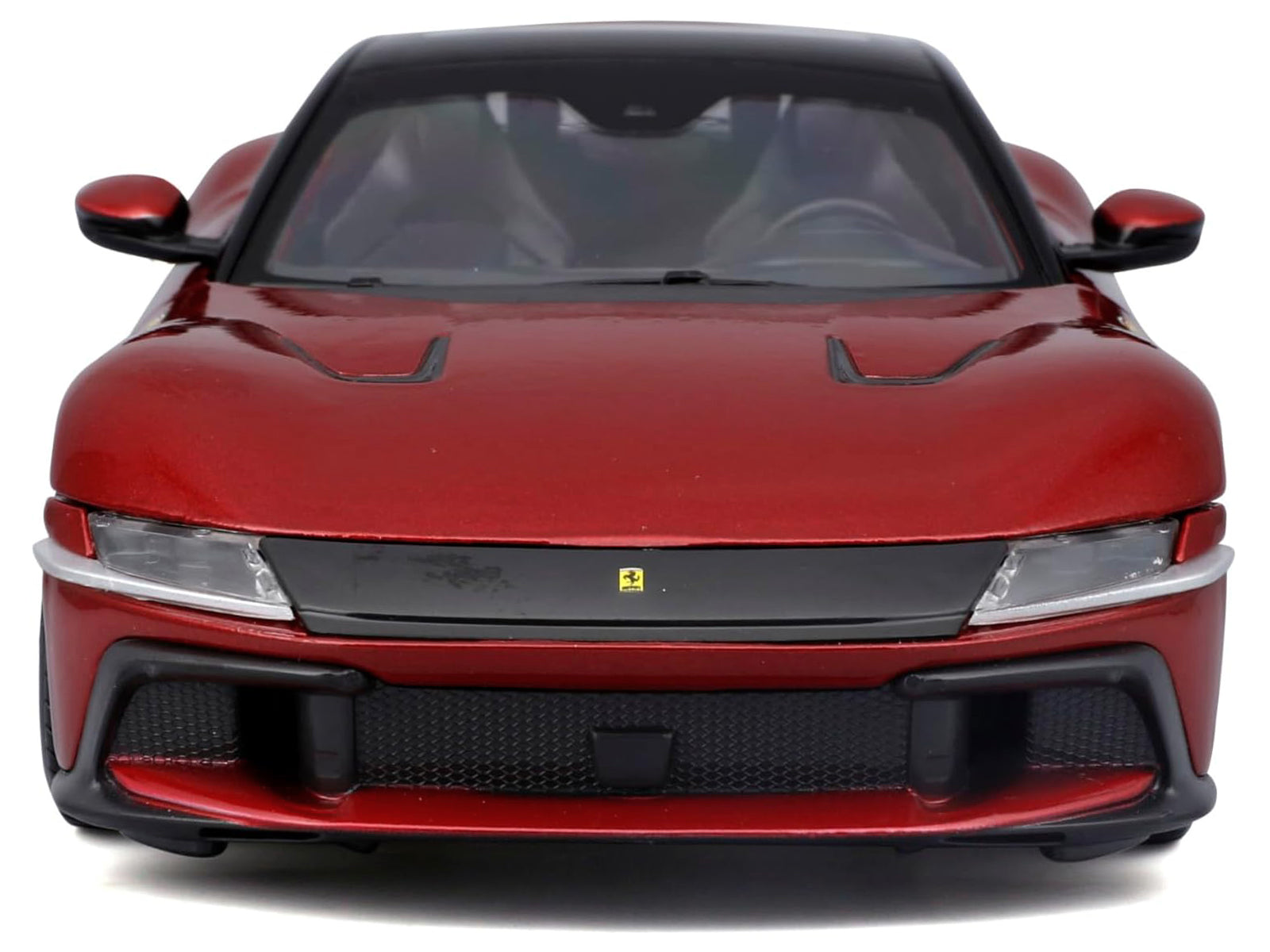 Ferrari 12Cilindri Red Metallic with Black Top "Race + Play" Series 1/24 Diecast Model Car by Bburago - image 4