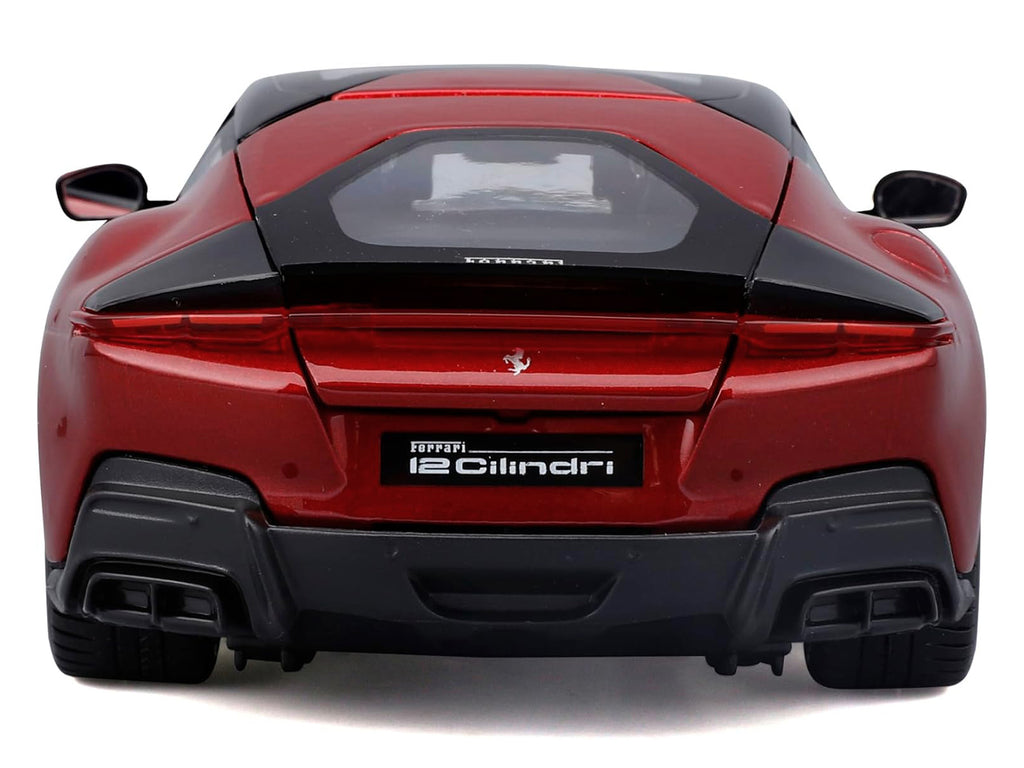Ferrari 12Cilindri Red Metallic with Black Top "Race + Play" Series 1/24 Diecast Model Car by Bburago - image 5