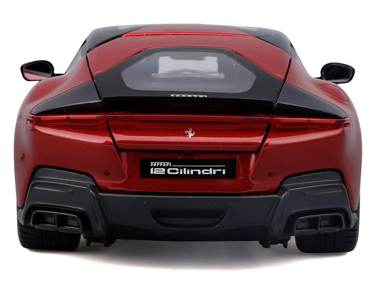 Ferrari 12Cilindri Red Metallic with Black Top "Race + Play" Series 1/24 Diecast Model Car by Bburago - image 5