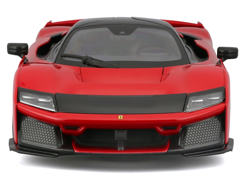 Ferrari F80 Red with Black Top "Race + Play" Series 1/24 Diecast Model Car by Bburago - image 4