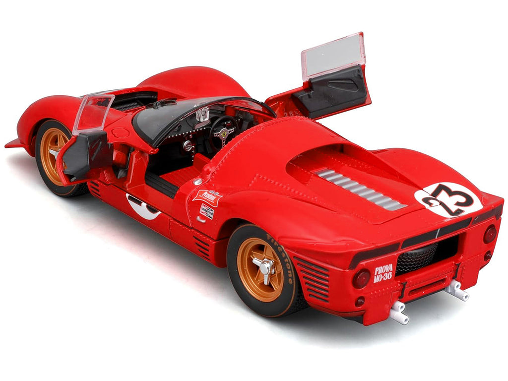 Ferrari 330 P4 #23 Lorenzo Bandini - Chris Amon "Ferrari S.P.A." Winner "24 Hours of Daytona" (1967) "Racing" Series 1/24 Diecast Model Car by Bburago - image 2