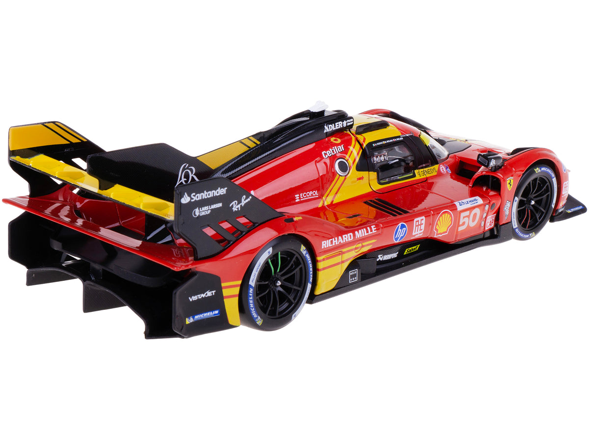 Ferrari 499P #50 Antonio Fuoco - Miguel Molina - Nicklas Nielsen "Ferrari AF Corse" Winner "24 Hours of Le Mans" (2024) "Racing" Series 1/24 Diecast Model Car by Bburago - image 5
