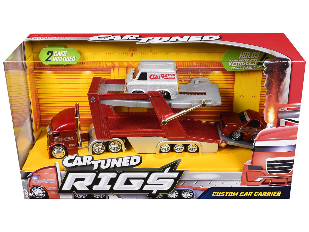 Rigs Car Hauler Series #2B Set of 3 pieces Diecast Model Cars by CarTuned - image 1