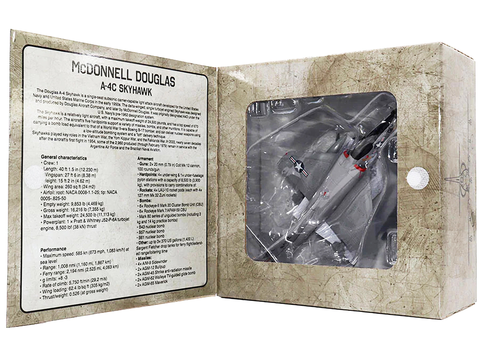 McDonnell Douglas A-4C Skyhawk Attack Aircraft "US Navy" 1/72 Diecast Model by Militaria Die Cast - image 5