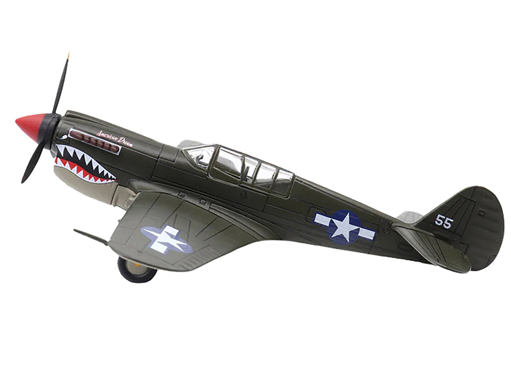 Curtiss P-40N Warhawk Fighter Aircraft "American Dream National Warplane Museum" United States Army Air Forces 1/72 Diecast Model by Militaria Die Cast - image 2