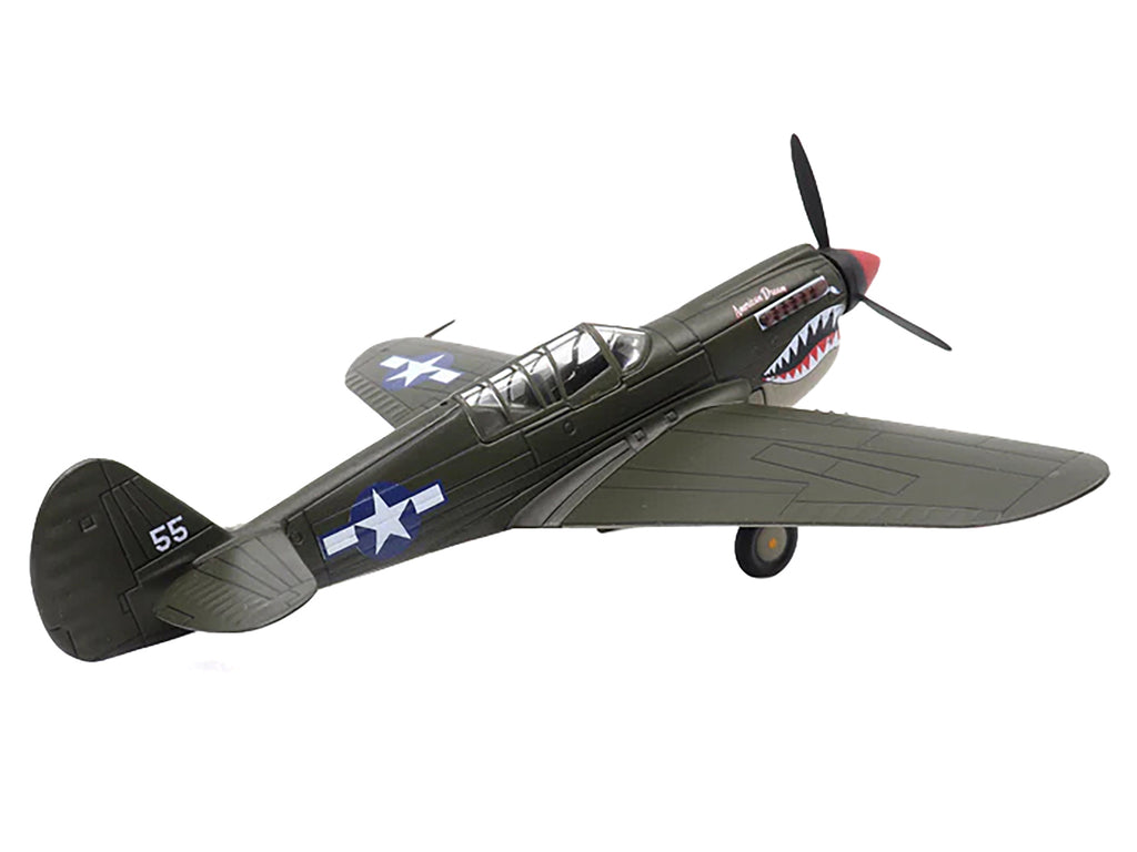 Curtiss P-40N Warhawk Fighter Aircraft "American Dream National Warplane Museum" United States Army Air Forces 1/72 Diecast Model by Militaria Die Cast - image 3