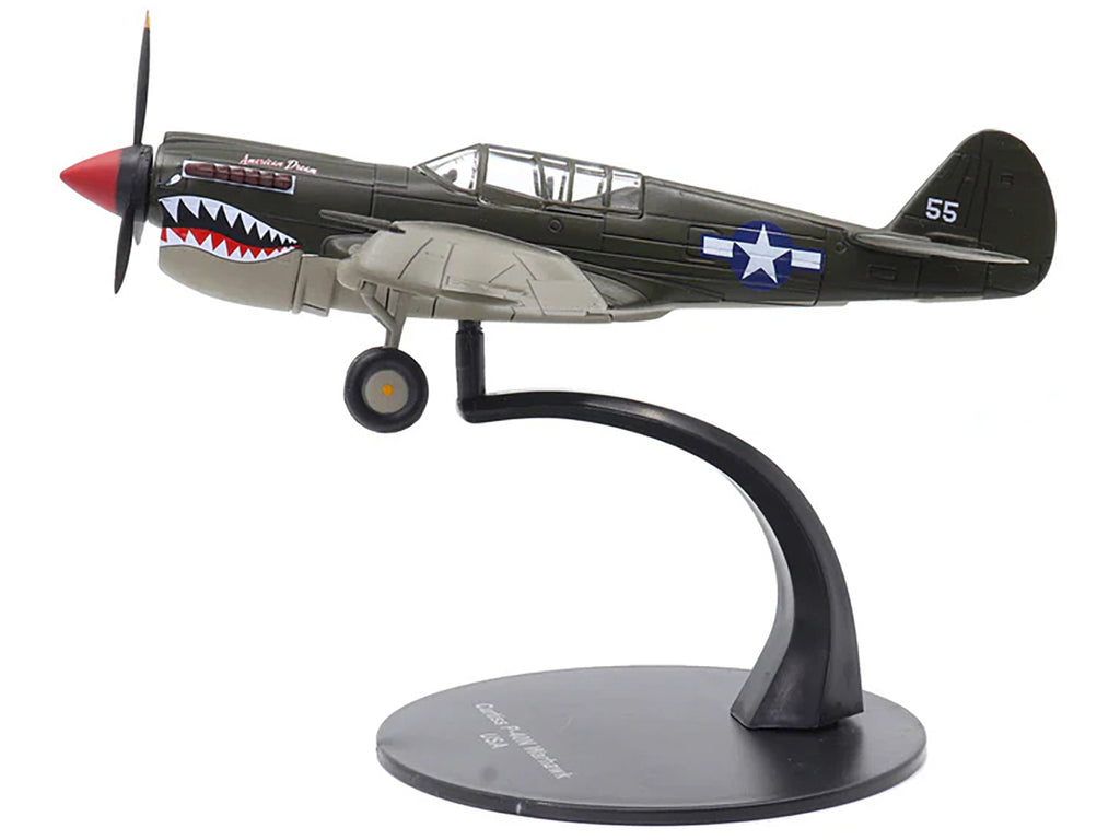 Curtiss P-40N Warhawk Fighter Aircraft "American Dream National Warplane Museum" United States Army Air Forces 1/72 Diecast Model by Militaria Die Cast - image 5