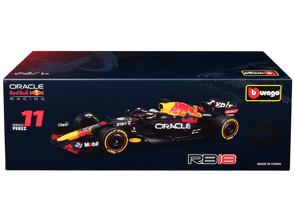 Red Bull Racing RB18 #11 Sergio Perez "Oracle" Winner Formula One F1 "Constructor's Champion" (2022) 1/24 Diecast Model Car by Bburago - image 3