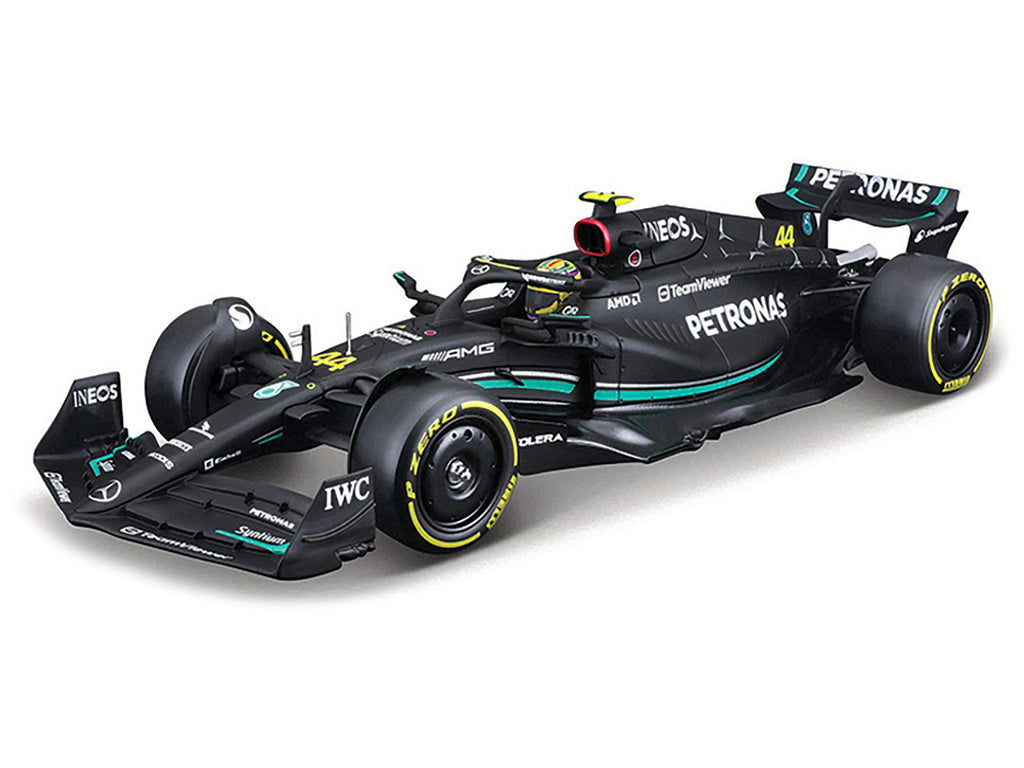 Mercedes-AMG F1 W14 E Performance #44 Lewis Hamilton "Petronas" Formula One F1 "World Championship" (2023) 1/24 Diecast Model Car by Bburago - image 2
