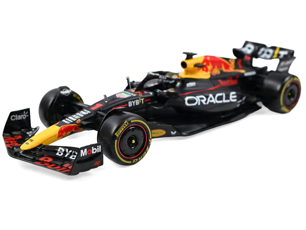 Red Bull Racing RB19 #1 Max Verstappen "Oracle" Winner Formula One F1 Championship "Drivers' Champion" (2023) with Display Case 1/24 Diecast Model Car by Bburago - image 2