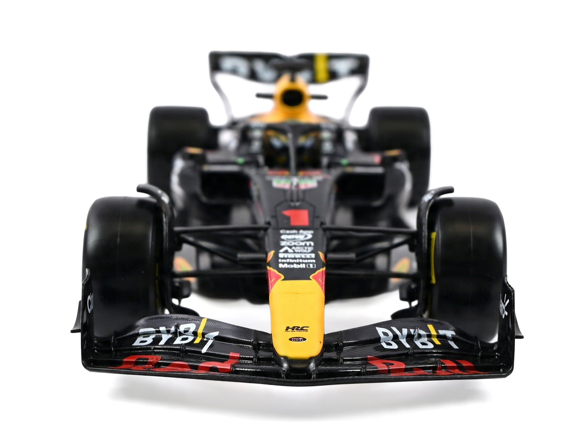 Red Bull Racing RB19 #1 Max Verstappen "Oracle" Winner Formula One F1 Championship "Drivers' Champion" (2023) with Display Case 1/24 Diecast Model Car by Bburago - image 3