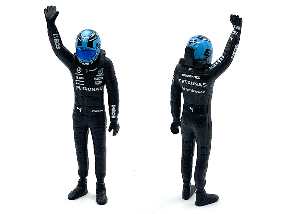 Mercedes-AMG W14 E Performance #63 George Russell "Petronas" Formula One F1 World Championship (2023) with Driver Figure 1/24 Diecast Model Car by Bburago - image 3